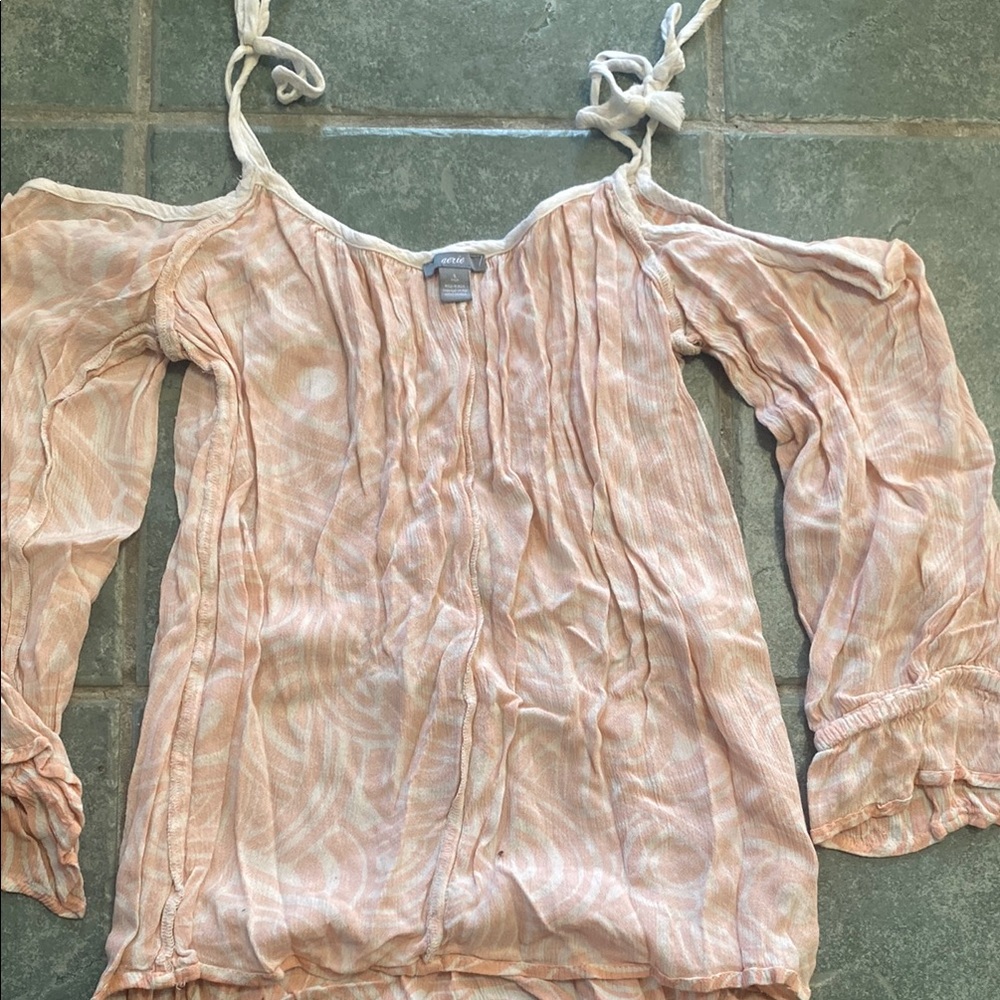 Women's Pink Off-Shoulder Top